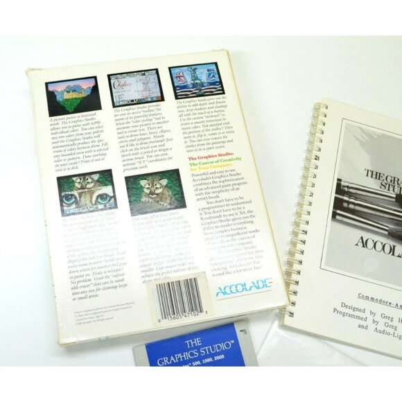Amiga Graphics Software Studio Accolade Manual Disk 1987 Commodore Works - Picture 6 of 6